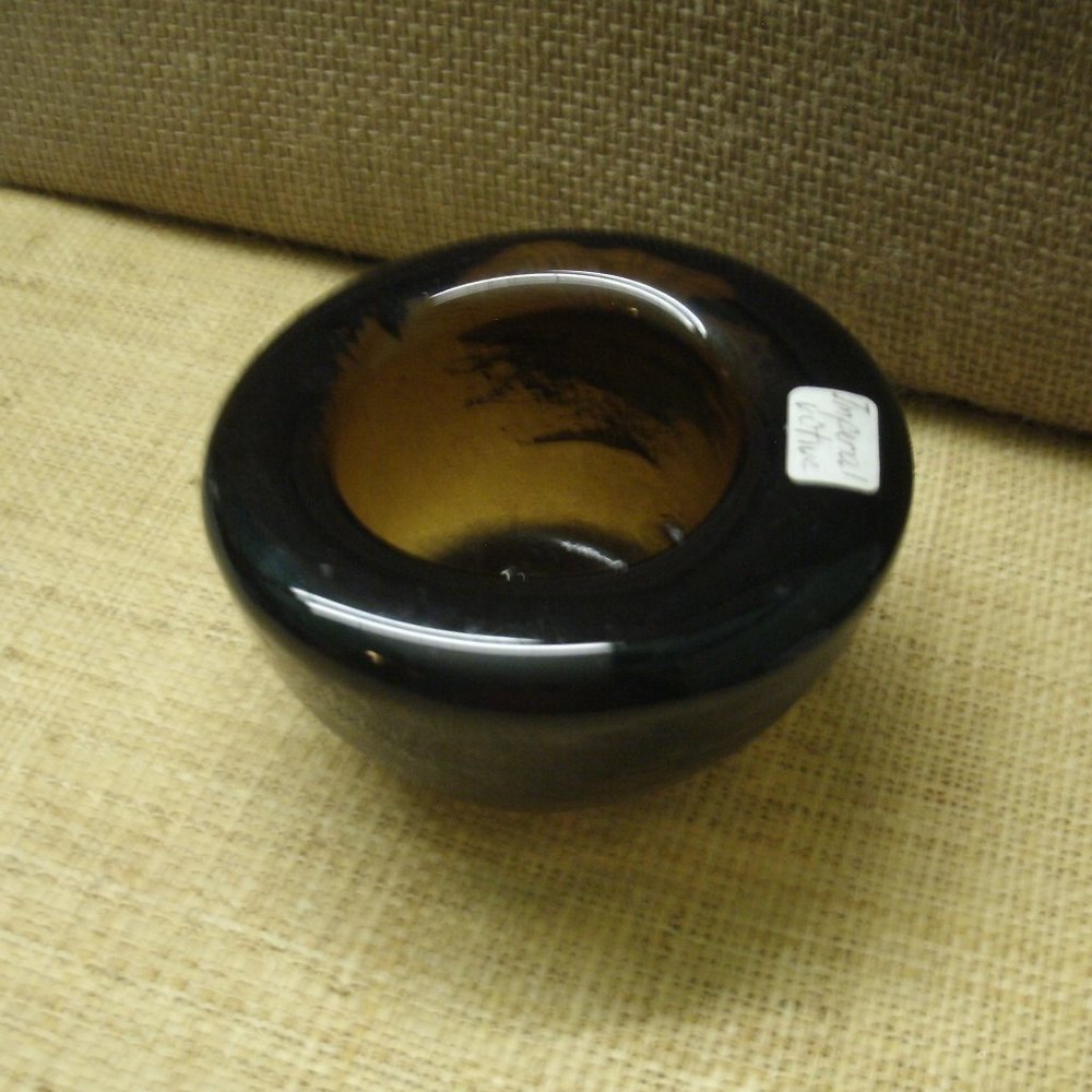 Vintage Imperial Handmade Glass Votive Candle Holder